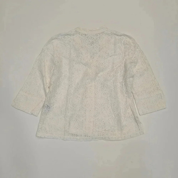 Eyelet Lace Tops Blouses Lot of 4 Ruby Rd. Petites White Hot Pink Turquoise 6 - Picture 13 of 16